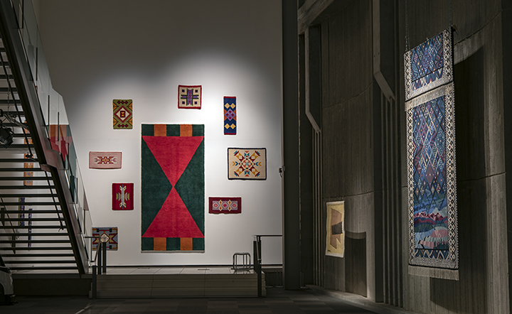 Prairie Interlace: Weaving, Modernisms and the Expanded Frame, 1960-2000 (installation view), Nickle Galleries. Photo: Dave Brown, LCR PhotoServices.